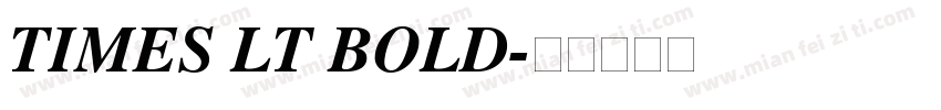TIMES LT BOLD字体转换